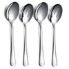 Kyraton 4-Piece Stainless Steel Serving Utensil Set - 2 Serving Spoons and 2 Slotted Spoons