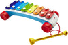 Fisher-Price Toddler Pull Toy, Classic Xylophone Pretend Musical Instrument with Mallet and Rolling Wheels for Ages 18+ Months