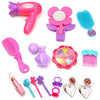 nv12 collections make-up beauty set with hair dresser & accessories toy for girls, pink