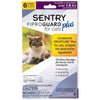 SENTRY Fiproguard Plus Flea and Tick Topical for Cats, 1.5 lbs and Over, 6 Month Supply