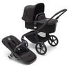 Bugaboo Fox 5 All-Terrain Stroller, 2-in-1 Baby Stroller with Full Suspension, Easy Fold, Spacious Bassinet, Extendable Toddler Seat, One-Handed Maneuverability (Midnight Black)