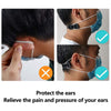 Mask Strap Extender Adjustable Ear Saver for Masks, Anti-Slip Ear Strap Hook Relieve Pressure & Pain for Ear Protector Wearing Long-time Mask for Nurse Dust-Worker Food-Worker Men Women Kids, 5PCS