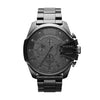 Diesel Men's 59mm Mega Chief Quartz Stainless Steel Chronograph Watch, Color: Gunmetal (Model: DZ4282)