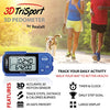 3DTriSport Walking 3D Pedometer with Clip and Strap, Free eBook | 30 Days Memory, Accurate Step Counter, Walking Distance Miles/Km, Calorie Counter, Daily Target Monitor, Exercise Time. (Blue)