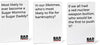 BAD PEOPLE - White Expansion Pack - The Game You Probably Shouldn't Play (100 New Question Cards)