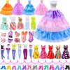 ZITA ELEMENT 11.5 Inch Girl Doll Closet Wardrobe with Clothes and Accessories Set 101 Pcs Including Wardrobe Suitcase Clothes Dresses Swimsuits Shoes Hangers Necklace Bags and Other Stuff