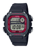 Casio 10 Year Battery Quartz Watch with Resin Strap, Black, 27.2 (Model: DW-291H-1BVCF)