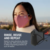 AIR+ Voyager Reusable Face Mask, Proven Protection for Men & Women, Advanced Filtration, Washable, Breathable, Four colors