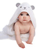 HIPHOP PANDA Hooded Towel - Rayon Made from Bamboo, Soft Bath Towel with Bear Ears for Babie, Toddler, Infant - Ultra Absorbent, Baby Stuff Shower Gifts for Boy and Girl - (Bear, 30 x 30 Inch)