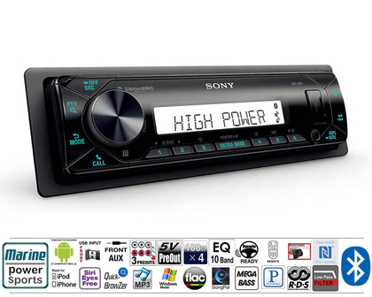 Sony DSX-M80 High Power 45W X 4 Rms Digital Media Receiver with Bluetooth and SiriusXM Ready