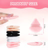 8 Pieces Triangle Powder Puff Face Soft Triangle Makeup Puff Velour Cosmetic Foundation Blender Sponge Beauty Makeup Tools