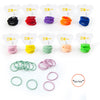 ZCOINS Baby Hair Ties for Thin Hair Ponytail Holder for Newborn Girls, Toddler Rubber Bands for Hair Multicolor 100pcs