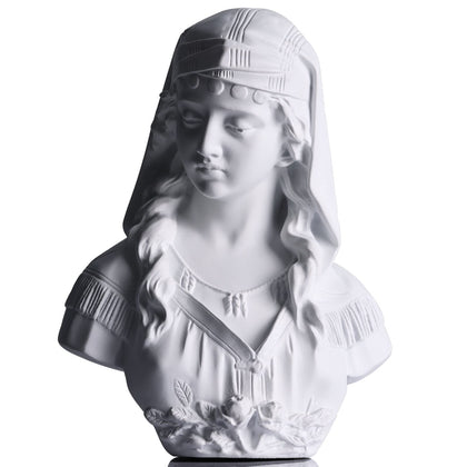 XMGZQ 11.4 Inch Roman Bust,Greek Goddess Statue,Large Classic Roman Bust Greek Mythology Decor Gifts,Greek Bust Sculpture for Home Decor,Used for Sketch Practice Aesthetics Statues and Sculptures