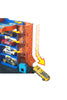 Hot Wheels City Toy Car Track Set Downtown Car Park Playset with 1:64 Scale Vehicle, 4 Levels, Working Lift & Exit Chute