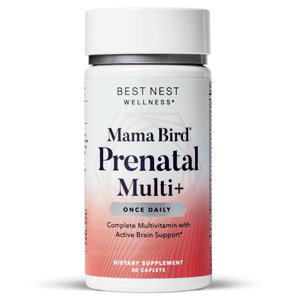 Mama Bird Prenatal Vitamin, Methylated Prenatal Vitamins, Organic Blend, Vegan, Methylfolate (Folic Acid for Pregnant Women), B12, Bonus Healthy Pregnancy Secrets, Once Daily, 30 Ct