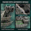 3D Puzzles for Adults Green LED Flying Dutchman 360 Pieces Haunted Pirate Ship Arts & Crafts for Adults Gifts for Men Women Model Kit, Lighting Ghost Ship Desk Decor Gifts Stocking Stuffers for Adults