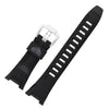 Topuly 27mm Resin Watch Band replacement for Casio Protrek Pro trek PRG-110C PRG-110Y PRW-1300 PRW-1300Y PAW-1300 Strap Wirstband accessories for Men and Women(Black)