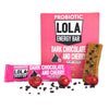 LOLA SNACKS Dark Chocolate Cherry Probiotic Prebiotic Energy Bars I Dairy & Gluten Free I Plant Based Superfood I Vegan & Non-GMO I 12/1.76 oz Bars