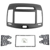 DKMUS Car Stereo Dash Radio Fascia Kit for 2006-2010 Hyundai Elantra (HD), Avante (HD) 2006-2010 Installation Trim Panel Frame Double Din (Grey)