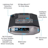 Escort MAX360C Laser Radar Detector - WiFi and Bluetooth Enabled, 360° Protection, Extreme Long Range, Voice Alerts, OLED Display, Live, Black