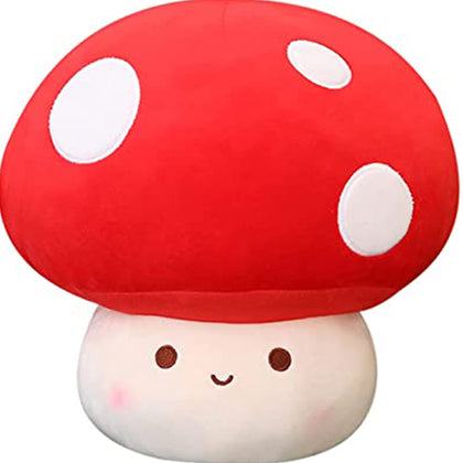 WeBingo Plush Mushroom Pillow, 12 Inch Cute Stuffed Mushroom, Plush Toy Room Decor Gift for Kids and Adults