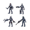 STAR WARS Mission Fleet Clone Commando Clash 2.5-Inch-Scale Action Figure 4-Pack with Multiple Accessories, Toys for Kids Ages 4 and Up