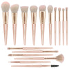 Makeup Brushes,Daubigny 16Pcs Silver Premium Synthetic Makeup Brush Set with Professional Foundation Brushes Powder Concealers Eye shadows Blush Makeup Brush for Perfect Makeup(Pink)