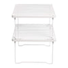 Amazon Basics Stackable Metal Kitchen Storage Shelves, Set of 2 - White, 12.5