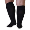 Mojo Compression Socks 3XL Plus Size Support Hose, 20-30mmHg, Unisex, Wide Calf, Opaque Design, Made in USA - Alleviates Chronic Venous Insufficiency & Spider Veins