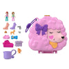 Polly Pocket Groom & Glam Poodle Compact Playset with 2 Micro Dolls, Color Change & Water Play