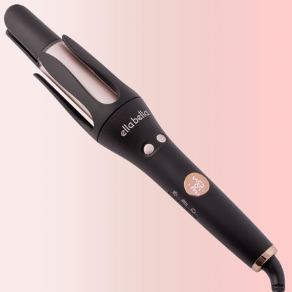 ELLA BELLA® Automatic Rotating Curling Iron  Auto Hair Curlers  Easy to Use  Digital Display to Accurately Control Temperature  Transform Your Look in Seconds  for Medium to Long Hair Lengths 120v