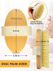 Dry Brushing Body Brush, POPCHOSE Natural Bristle Dry Skin Exfoliating Brush Body Scrub for Flawless Skin, Cellulite Treatment, Lymphatic Drainage and Blood Circulation Improvement, Medium Strength