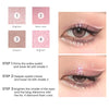 Pink Mini Eyeshadow Palette Glitter Eye shadow Makeup 4 Colors ,Warm Brown Pink Eyeshadow Shiny Sparkle Shimmer Glitter Eyeshadow Waterproof Pallete,sliver Glitter Eye Eyeshadow Make Up (02)