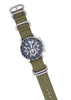 ArtStyle Watch Band with Colorful Nylon Material Strap and Heavy Duty Brushed Buckle (ArmyGreen, 18mm)