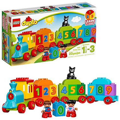 LEGO DUPLO My First Number Train 10847 Learning and Counting Train Set Building Kit and Educational Toy for 2-5 Year Olds (23 Pieces)