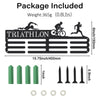 SUPERDANT Triathlon Medal Holder Display Running Biking Cycling Medal Hanger Hanger Rack Frame for Over 60 Medals and Ribbon Display Holder Rack with Easy Hanging Gift for Athletes