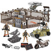 JOYIN Military Base Toys Set Including Military Base, Military Vehicles, Army Men Action Figures and Weapon Gear Accessories Military Combat Toys