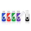 KOOTION 5 X 16GB USB Flash Drive 2.0 Thumb Drive 16 gb Memory Stick Swivel Keychain Design Mixcolor