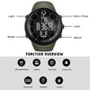 PALADA Men's Digital Sports Watch Waterproof Tactical Watch with LED Backlight Watch for Men (Army Green)