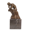 Toperkin Classical Rodin Statue Thinker Bronze Sculpture Home Decor Art Craft TPE-185