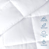 Moonsea Down Alternative Comforter Queen/Full Size White, Warm Blanket Queen Bed Winter Comforter with Corner Tab, Lightweight, All Season, Plush Siliconized Fiber Filling - Box Stitched