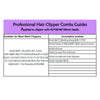 Professional Hair Clipper Guards for Most Wahl Clippers from 1/8