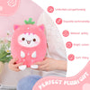 AIXINI Cute Strawberry Cat Plush Pillow 8