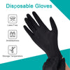 Schneider Black Vinyl Exam Gloves, 4mil, Disposable Latex-Free, Plastic Gloves for Medical, Cooking, Cleaning, and Food Prep, Surgical Gloves, Powder-Free, Non-Sterile, 100-ct Box (Medium)