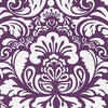 DII Cotton Dish Towel Set Damask Print, 18x28, Eggplant, 2 Count