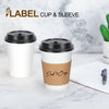 FIFWVGP 100 Pack 12 oz Disposable Coffee Cups with Lids, Sleeves and Stir Straws, Paper Coffee Cups with Lids, To Go Hot Coffee Cups for Home, Office, Cafes, Wedding and Parties