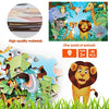 Jumbo Floor Puzzle for Kids Animal Jigsaw Large Puzzles 48 Piece Ages 3-6 for Toddler Children Learning Preschool Educational Development Toys 4-8 Years Old Birthday Gift for Boys and Girls