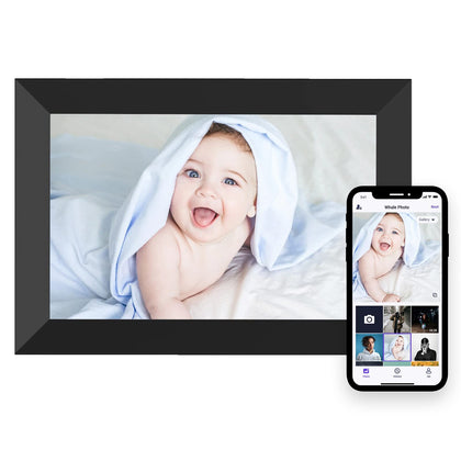 Digital Photo Frame WiFi 10.1 Inch Smart Digital Picture Frame with 1280x800 IPS Touch Screen, Auto-Rotate and Slideshow, Easy Setup to Share Moments Via APP from Anywhere Anytime (10.1)