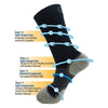 Diabetic and Neuropathy Non-Binding Wellness Socks by OrthoSleeve WC4 Improves Circulation and Helps with Edema