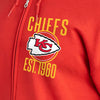 Junk Food Clothing x NFL - Kansas City Chiefs - MVP Zip Hoodie - Unisex Adult Full Zip Hooded Sweatshirt for Men and Women - Size Medium